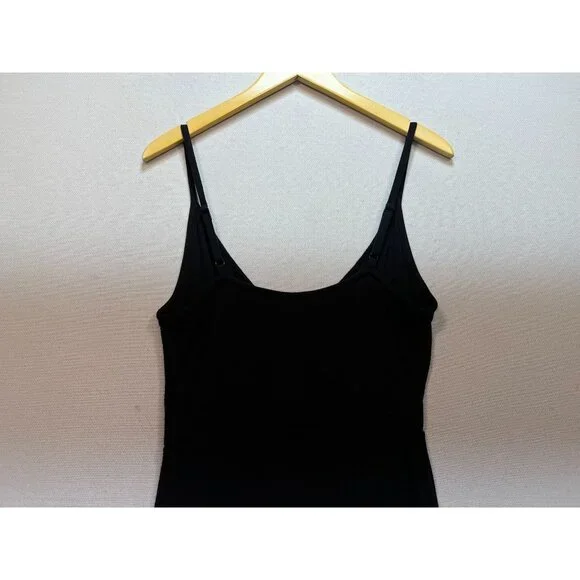 Goldray Women's One Piece Swim Dress Wrap Front Sleeveless Size PM Black Stretch - Picture 9 of 10